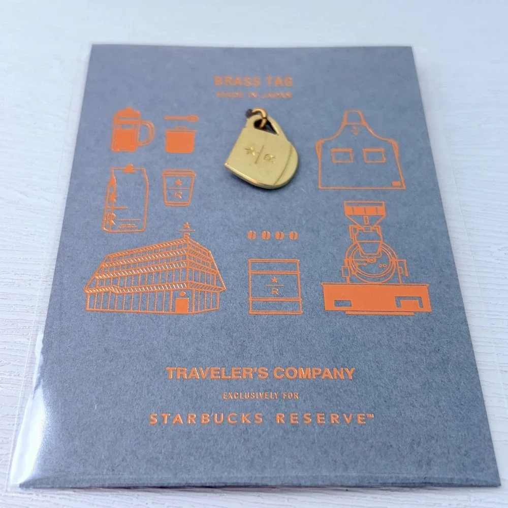 TRAVELER'S notebook Starbucks Reserve Tokyo Brass Tag Mug Charm Limited JAPAN